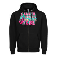 Black Cancer picked the wrong girl Breast Cancer Zipper Hoodie - FaDigitalArtStudio