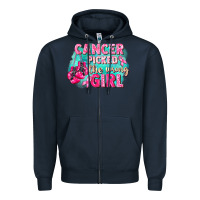Navy Cancer picked the wrong girl Breast Cancer Zipper Hoodie - FaDigitalArtStudio