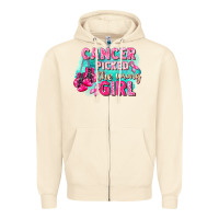 Sandshell Cancer picked the wrong girl Breast Cancer Zipper Hoodie - FaDigitalArtStudio