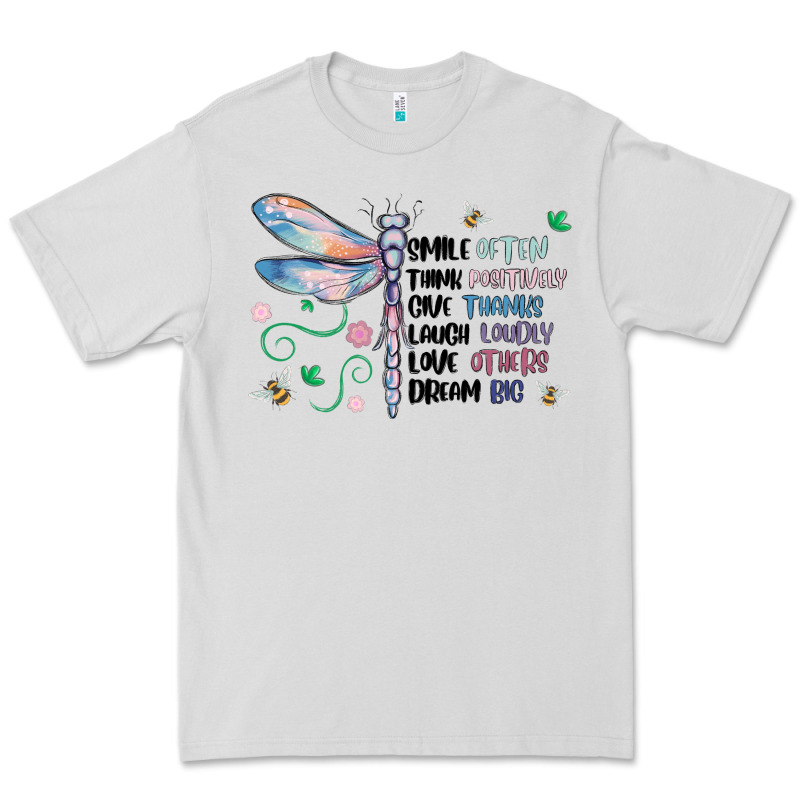 Dragonfly Smile Tink Give Laugh Love Dream Premium Tee by MaliasSmallBusiness | Teevron