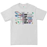 Dove Grey dragonfly smile tink give laugh love dream Premium Tee - MaliasSmallBusiness