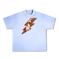 Grape Ice Cowhide Patterned Lightning Urban Heavy Tee - Bettercallsaul