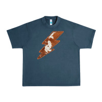 Midnight Navy Cowhide Patterned Lightning Urban Heavy Tee - Bettercallsaul