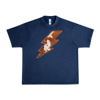 Navy Cowhide Patterned Lightning Urban Heavy Tee - Bettercallsaul