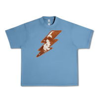 Pebble Blue Cowhide Patterned Lightning Urban Heavy Tee - Bettercallsaul
