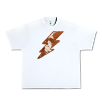 White Cowhide Patterned Lightning Urban Heavy Tee - Bettercallsaul