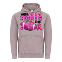 Vintage Zinc Nobody Fights Alone Breast Cancer Vintage Hoodie - RanaPortraitStore