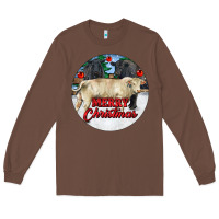 Chestnut Merry Christmas Charolais Bull Long Sleeve Tee - RanaPortraitStore