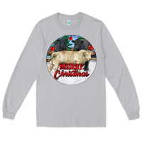 Moon Dust Merry Christmas Charolais Bull Long Sleeve Tee - RanaPortraitStore