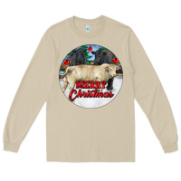 Mushroom Merry Christmas Charolais Bull Long Sleeve Tee - RanaPortraitStore
