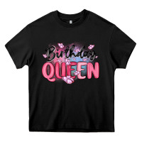 Black birthday queen Heavy Core Tee - MaliasSmallBusiness