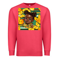 Cardinal juneteenth afro girl seamless pattern Premium Sweatshirt - BundleAndBundleShop