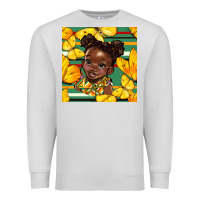 Dove Grey juneteenth afro girl seamless pattern Premium Sweatshirt - BundleAndBundleShop