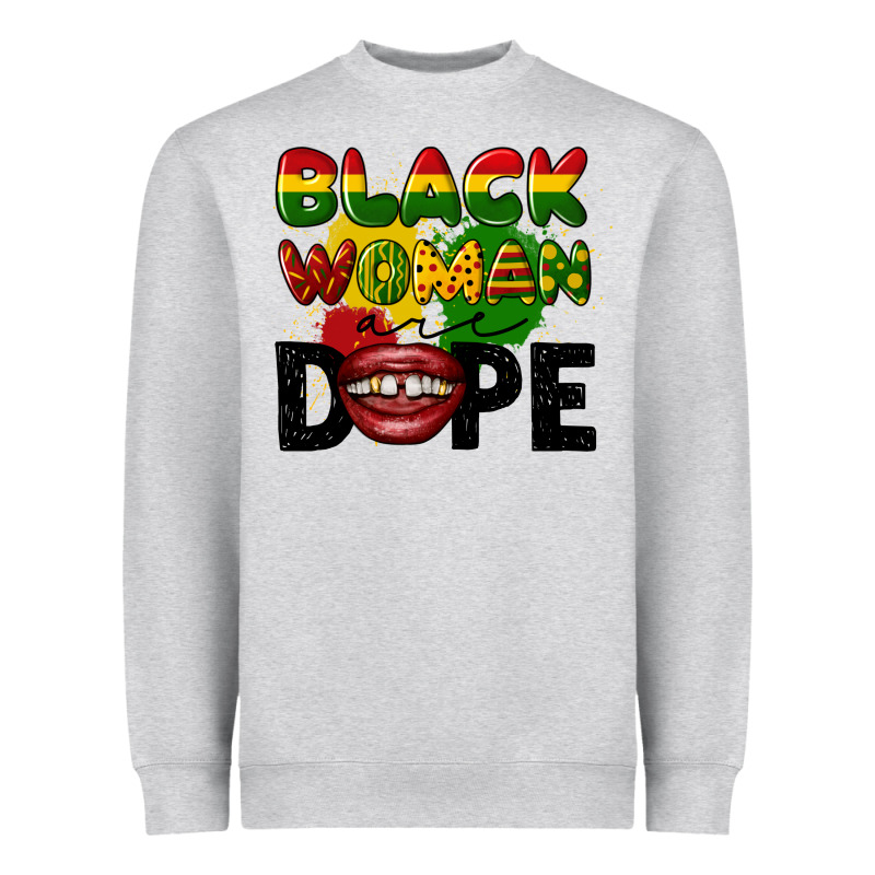 Black Woman Are Dope Heavyweight Sweatshirt by CowGirlArtShop | Teevron