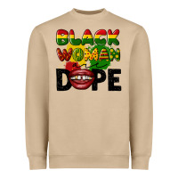 Mushroom black woman are dope Heavyweight Sweatshirt - CowGirlArtShop