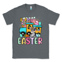 Charcoal Heather happy easter train Classic Tee - Artiststas