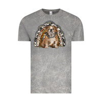 Cloud Rock english bulldog rainbow Vintage Tee - BarkalooDesign