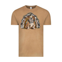 Vintage Camel english bulldog rainbow Vintage Tee - BarkalooDesign