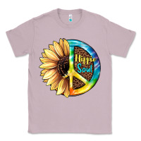 Lilac Hippie Soul with Sunflower and Leopard Background Classic Tee - JahusDesignShop