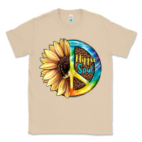 Mushroom Hippie Soul with Sunflower and Leopard Background Classic Tee - JahusDesignShop