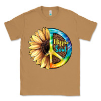 Toasted Coconut Hippie Soul with Sunflower and Leopard Background Classic Tee - JahusDesignShop