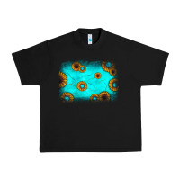 Black turquoise gemstone sunflower background Urban Heavy Tee - JahusDesignShop