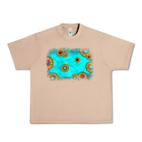 Burro turquoise gemstone sunflower background Urban Heavy Tee - JahusDesignShop