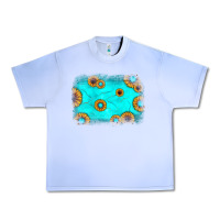 Grape Ice turquoise gemstone sunflower background Urban Heavy Tee - JahusDesignShop