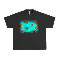 Pigment Black turquoise gemstone sunflower background Urban Heavy Tee - JahusDesignShop