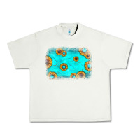 Pistachio turquoise gemstone sunflower background Urban Heavy Tee - JahusDesignShop
