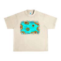 Sandshell turquoise gemstone sunflower background Urban Heavy Tee - JahusDesignShop