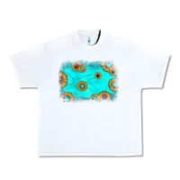 White turquoise gemstone sunflower background Urban Heavy Tee - JahusDesignShop