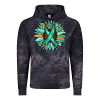 Cloud Black Ovarian Liver Cancer Awareness Sunflower Vintage Hoodie - RanaPortraitStore