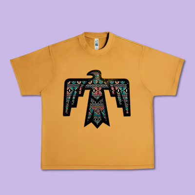 Black Aztec Thunderbird Urban Heavy Tee Designed By Bettercallsaul