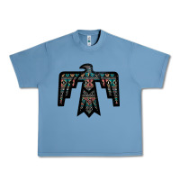 Pebble Blue Black Aztec Thunderbird Urban Heavy Tee - Bettercallsaul