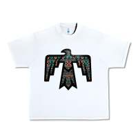 White Black Aztec Thunderbird Urban Heavy Tee - Bettercallsaul