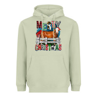 Matcha merry christmas simmental cow Heavyweight Hoodie - FaDigitalArtStudio