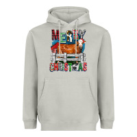 Moon Dust merry christmas simmental cow Heavyweight Hoodie - FaDigitalArtStudio