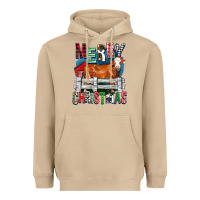 Mushroom merry christmas simmental cow Heavyweight Hoodie - FaDigitalArtStudio