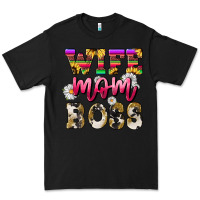 Black wife mom boss daisy Premium Tee - NancyCooperArtShop