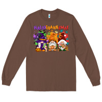 Chestnut Hallothanksmas gnomes Long Sleeve Tee - NancyCooperArtShop