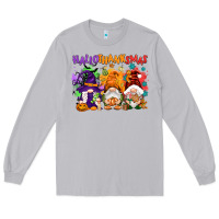 Moon Dust Hallothanksmas gnomes Long Sleeve Tee - NancyCooperArtShop