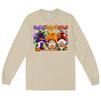 Mushroom Hallothanksmas gnomes Long Sleeve Tee - NancyCooperArtShop