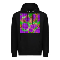 Black Mardi Gras leopard Seamless Pattern Premium Hoodie - FaDigitalArtStudio