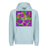 Blue Mist Mardi Gras leopard Seamless Pattern Premium Hoodie - FaDigitalArtStudio