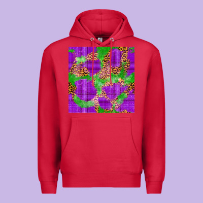 Mardi Gras Leopard Seamless Pattern Premium Hoodie Designed By Fadigitalartstudio