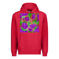 Cardinal Mardi Gras leopard Seamless Pattern Premium Hoodie - FaDigitalArtStudio