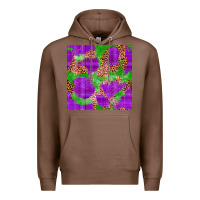 Chestnut Mardi Gras leopard Seamless Pattern Premium Hoodie - FaDigitalArtStudio