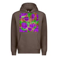 Coffee Mardi Gras leopard Seamless Pattern Premium Hoodie - FaDigitalArtStudio