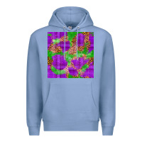 Colony Blue Mardi Gras leopard Seamless Pattern Premium Hoodie - FaDigitalArtStudio